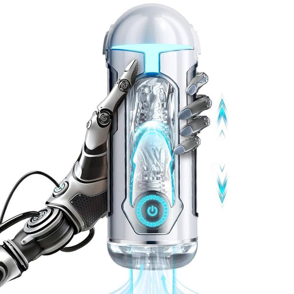 Automatischer Masturbatoren Penis Stroker Blowjob mit 10 Vibrations & Saug und Heizmodi