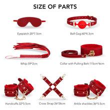 Laden Sie das Bild in den Galerie-Viewer, BDSM 11PCS - 11-teiliges Leder-Fesselset