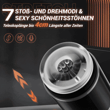 Laden Sie das Bild in den Galerie-Viewer, Pioneer 3-in-1 Masturbation Cup Teleskop Saugvibration