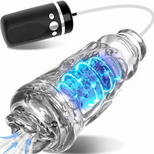 Laden Sie das Bild in den Galerie-Viewer, Automatischer Penispumpen Masturbatoren mit 10 Vibrationsmodi und Saugmodi