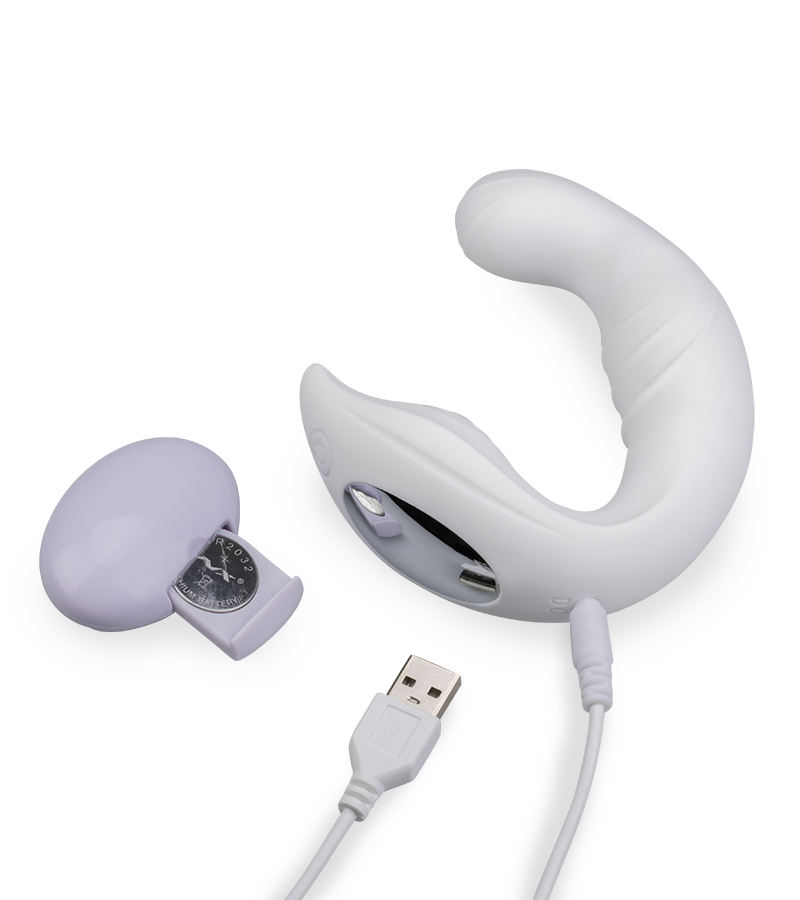 2-in-1-Paarvibrator für G-Punkt und Klitoris