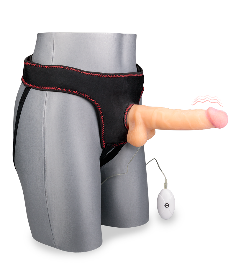 20 cm langer Strapon-Vibrator mit 10 Modi