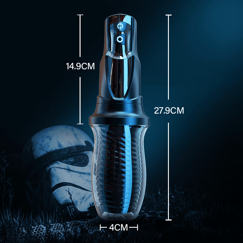 Elektrischer Masturbator für Männer mit 7 Vibrationsmodi 360° Drehbarer Silikon-Taschenmuschi Sowie 3D Realistischer Spiraltextur Sexspielzeug Masturbation Blowjob Sucking Penis Trainer