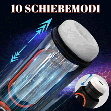 Laden Sie das Bild in den Galerie-Viewer, Aufgerüstet 10-Frequenz-Teleskop vibrierende Saugen Masturbation Tassen