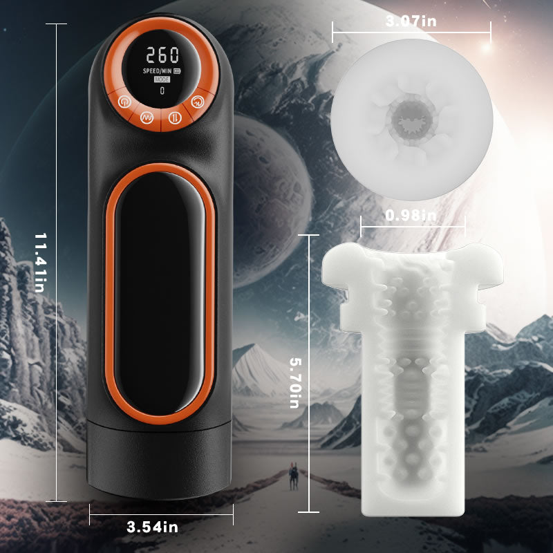 Aufgerüstet 10-Frequenz-Teleskop vibrierende Saugen Masturbation Tassen