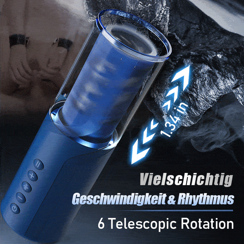 Bluesea 6 Bi-Directional Thrusting Rotation Masturbator mit Suction Base