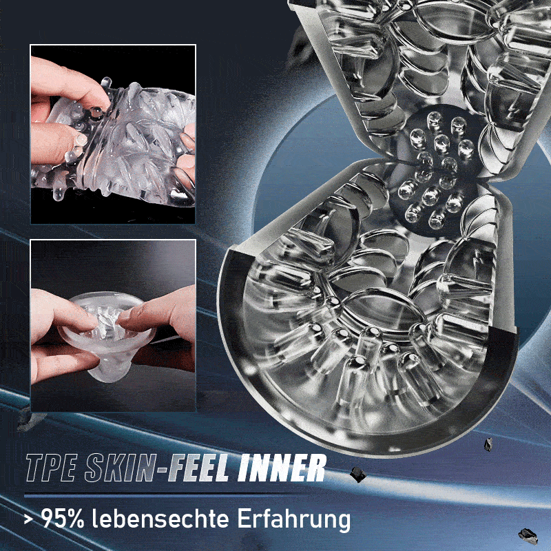 Bluesea 6 Bi-Directional Thrusting Rotation Masturbator mit Suction Base