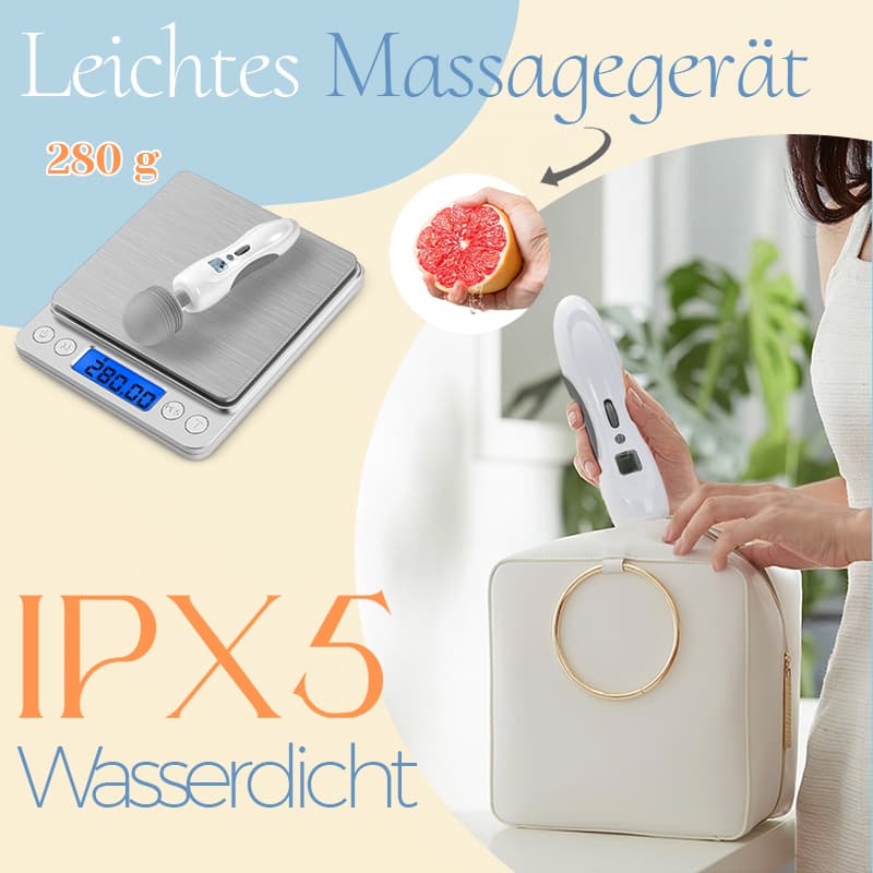 Tragbarer Zauberstab Leichtgewicht mit 8 Vibrationen 9 Geschwindigkeiten Biegsames Massagegerät