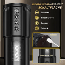 Laden Sie das Bild in den Galerie-Viewer, Telescope 5 Stoßen 10 Vibrieren 5 Saugen 3 IN 1 Masturbator für Männer