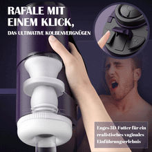 Laden Sie das Bild in den Galerie-Viewer, 7 einziehbares Ein-Knopf-Burst-Lautloses elektrisches Masturbationsgerät für