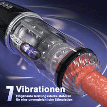 Laden Sie das Bild in den Galerie-Viewer, 5 Rotierend 5 Lutschend 7 Vibrierend Masturbation &amp; Training 2 IN 1