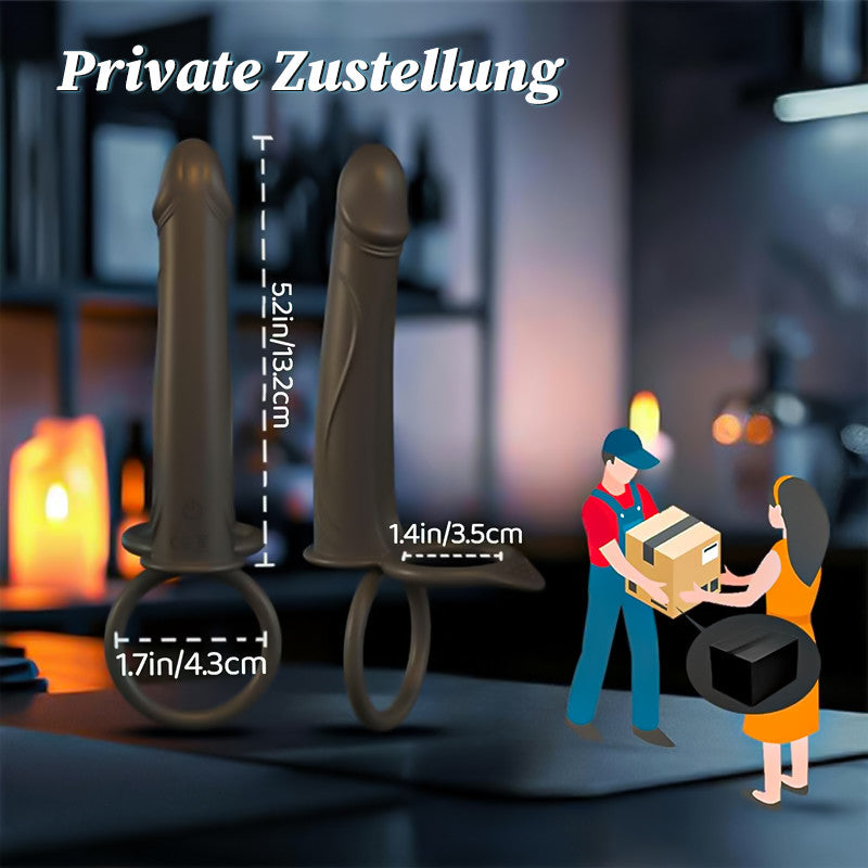 Anal-Analdildo zum Anschnallen für Paare mit vibrierendem Penisring