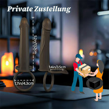 Laden Sie das Bild in den Galerie-Viewer, Anal-Analdildo zum Anschnallen für Paare mit vibrierendem Penisring