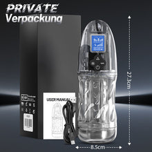 Laden Sie das Bild in den Galerie-Viewer, Rogen - Volle Transparenz Vibrieren &amp; Oral Sensation Saugen &amp; Stimme Männlicher Masturbator