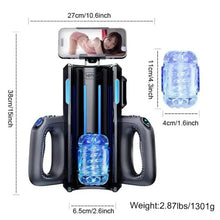 Laden Sie das Bild in den Galerie-Viewer, LETEN Masturbator mit 10 stoßenden Hochgeschwindigkeits und Telefonhalter