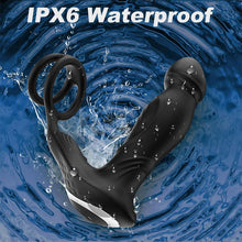 Laden Sie das Bild in den Galerie-Viewer, Asura App-gesteuertes Wackel- und Klopf-Prostatamassagegerät mit zwei Penisringen