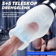 Laden Sie das Bild in den Galerie-Viewer, Tornado 3.0 - Dual Motor Oralsex Analoger Masturbator 7 Vibrationen 5 Retraktionen 5 Rotat