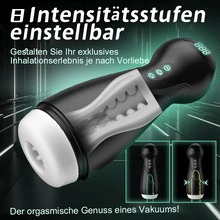 Laden Sie das Bild in den Galerie-Viewer, Evolution-8 Sucking 10 Vibrating One Touch Orgasm Digital Vacuum Masturbator