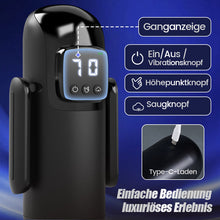 Laden Sie das Bild in den Galerie-Viewer, Phantom - 7 Saugungen 7 Vibrationen Doppelgriffe Grobe Granulat-Kanaltextur Männer-Mast