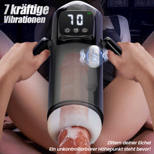 Laden Sie das Bild in den Galerie-Viewer, Phantom - 7 Saugungen 7 Vibrationen Doppelgriffe Grobe Granulat-Kanaltextur Männer-Mast