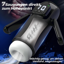 Laden Sie das Bild in den Galerie-Viewer, Phantom - 7 Saugungen 7 Vibrationen Doppelgriffe Grobe Granulat-Kanaltextur Männer-Mast