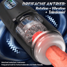 Laden Sie das Bild in den Galerie-Viewer, GripMax – Freihändiger Masturbator für Männer mit Saugnapfhalterung