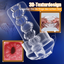 Laden Sie das Bild in den Galerie-Viewer, Launcher – Vibrations-Saug-Gerät mit transparentem Innenschlauch zur Penisvergrößerung und -erneuerung