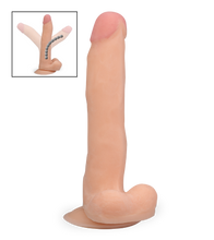 Laden Sie das Bild in den Galerie-Viewer, 21 cm langer Saugnapf-Dildo mit biegbarem Schaft