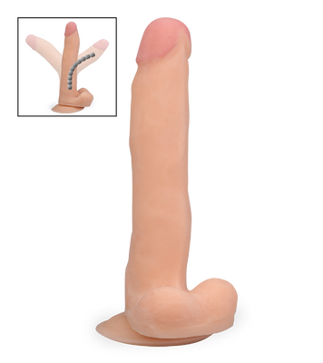 21 cm langer Saugnapf-Dildo mit biegbarem Schaft