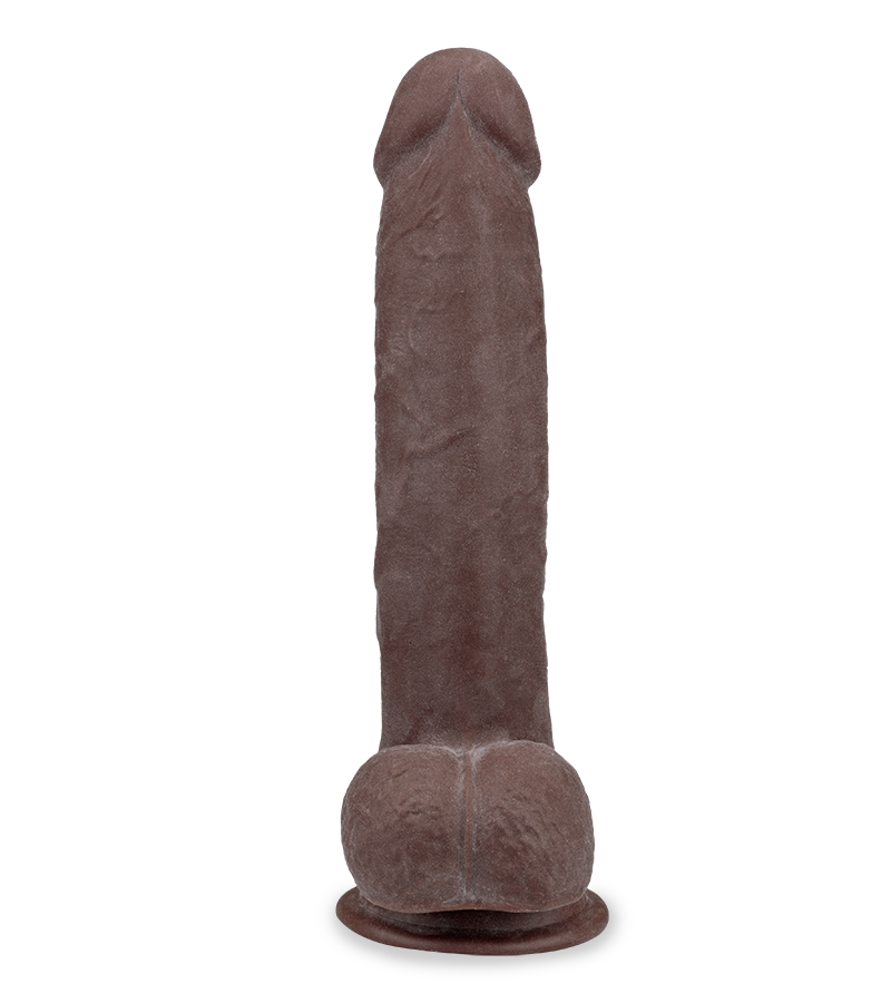 24 cm Dildo Real Skin mit biegbarem Schaft