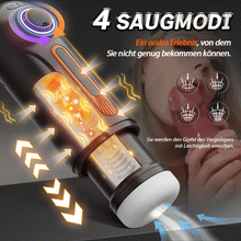 Laden Sie das Bild in den Galerie-Viewer, 5 IN 1 Cup Masturbator 【10 Frequenz Stoßen + Vibration】【4 Frequenz Saugen】【42° Heizung】