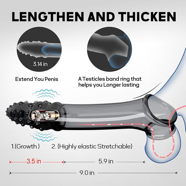 Elektrischer Realistisch Penishülle mit Leistungsstarke Einzelfrequenz Vibration