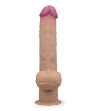Laden Sie das Bild in den Galerie-Viewer, 33 cm langer Saugnapf-Dildo aus Silikon mit Griff
