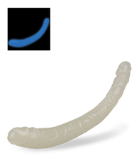 Laden Sie das Bild in den Galerie-Viewer, 37 cm langer phosphoreszierender Doppeldildo Lumino