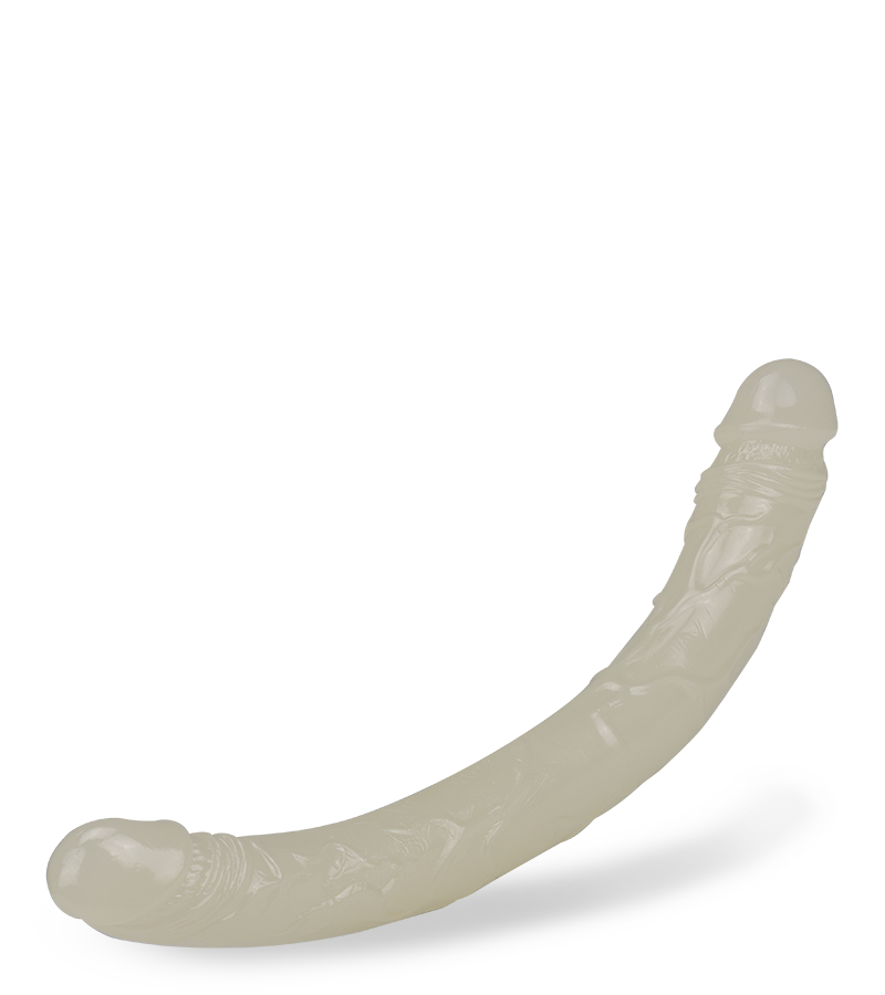 37 cm langer phosphoreszierender Doppeldildo Lumino