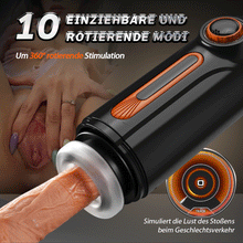 Laden Sie das Bild in den Galerie-Viewer, 5 IN 1 Cup Masturbator 【10 Frequenz Stoßen + Vibration】【4 Frequenz Saugen】【42° Heizung】