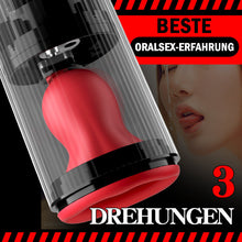 Laden Sie das Bild in den Galerie-Viewer, Cyclone Thruster Penisvibratoren mit rotierender Vibration und Saugfunktion