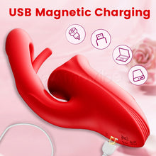 Laden Sie das Bild in den Galerie-Viewer, G-Punkt Flapping Vibrator mit Kussfunktion &amp; vibrierender Zunge
