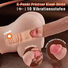 Laden Sie das Bild in den Galerie-Viewer, Widowmaker 10 Vibrations 7 Einstellbare, vollständig vorhaut Frequenzen Dildo mit Saugnapf-Basis