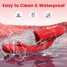 Laden Sie das Bild in den Galerie-Viewer, G-Punkt Flapping Vibrator mit Kussfunktion &amp; vibrierender Zunge