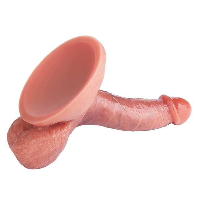 Realistisch – einführbare Länge: 13,5 cm, starker Saugnapf, Venenstruktur, Silikondildo, Oralsex-Training