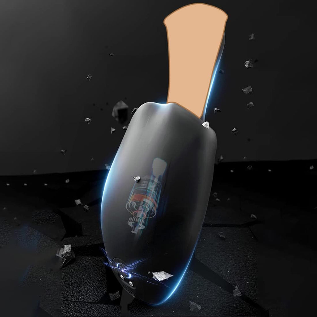 Männlicher Cup-Masturbator Penis Trainings Vibrator mit Zunge Lecken und 10 Vibrationsmodi zur Herren Masturbation Vergnügen Silikon Eichel Massagegerät Sexspielzeug für Männer