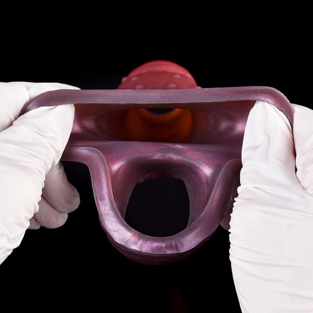 Monster Penis Sleeve, Silikon Penishülle mit Hodenring, Penismanschetten, Penis Dildo Manschette, Sexspielzeug für Männer zür Penis Vergrößerung Verlängerung