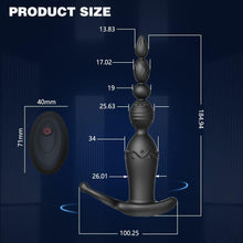 Laden Sie das Bild in den Galerie-Viewer, Analvibratoren für Mann Buttplug Analplug Vibration Sex Spielzeug für Paare G-Punkt Prostata Vibrator mit 10 Vibrationmodi Analkugeln Liebeskugeln mit Penisring Hoden Ring