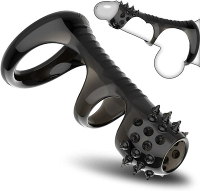 Cockring Sex Spielzeug für die Männer - Penisring & Hodenring für den Mann - Perfekte Passform, Dehnbare Cockringe für härtere Erektionen, Penis Ring Erotik Sex Spielzeug für Paare Extrem, schwarz