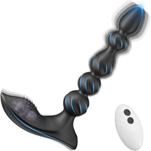Laden Sie das Bild in den Galerie-Viewer, Analvibrator Analplug Vibratoren, Silikon Analkugeln mit 10 Vibrationmodi Buttplug Prostata Stimulator Sexspielzeug für Männer, Frauen, Paare