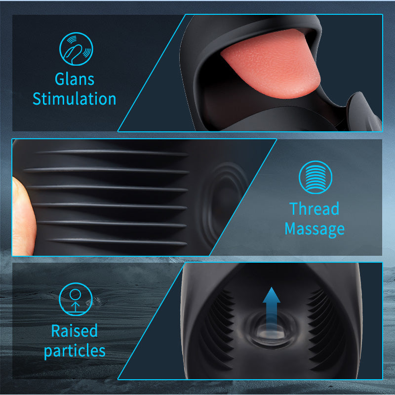 Explorer - Licking Vibrating Adjustable Male Glans Trainer