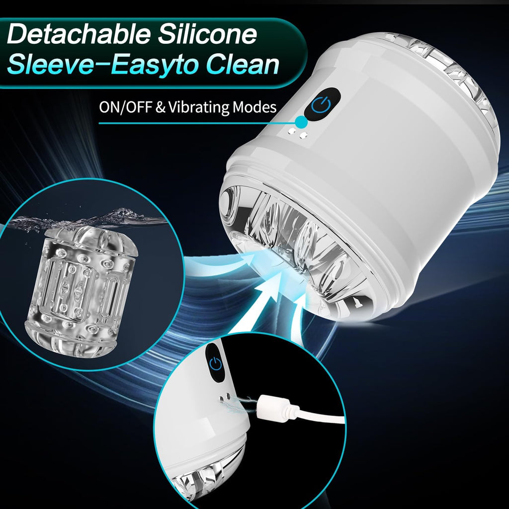 Automatische Elektrischer Masturbator Cup mit Starker 10 Saug und Vibrationsmodi