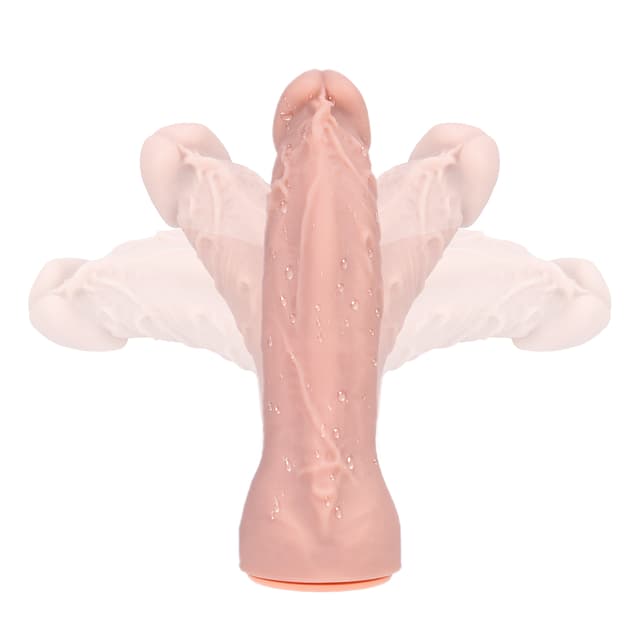 Doppeldildos – Silikon-Umschnalldildo mit abnehmbarer Steuerung und Vibration