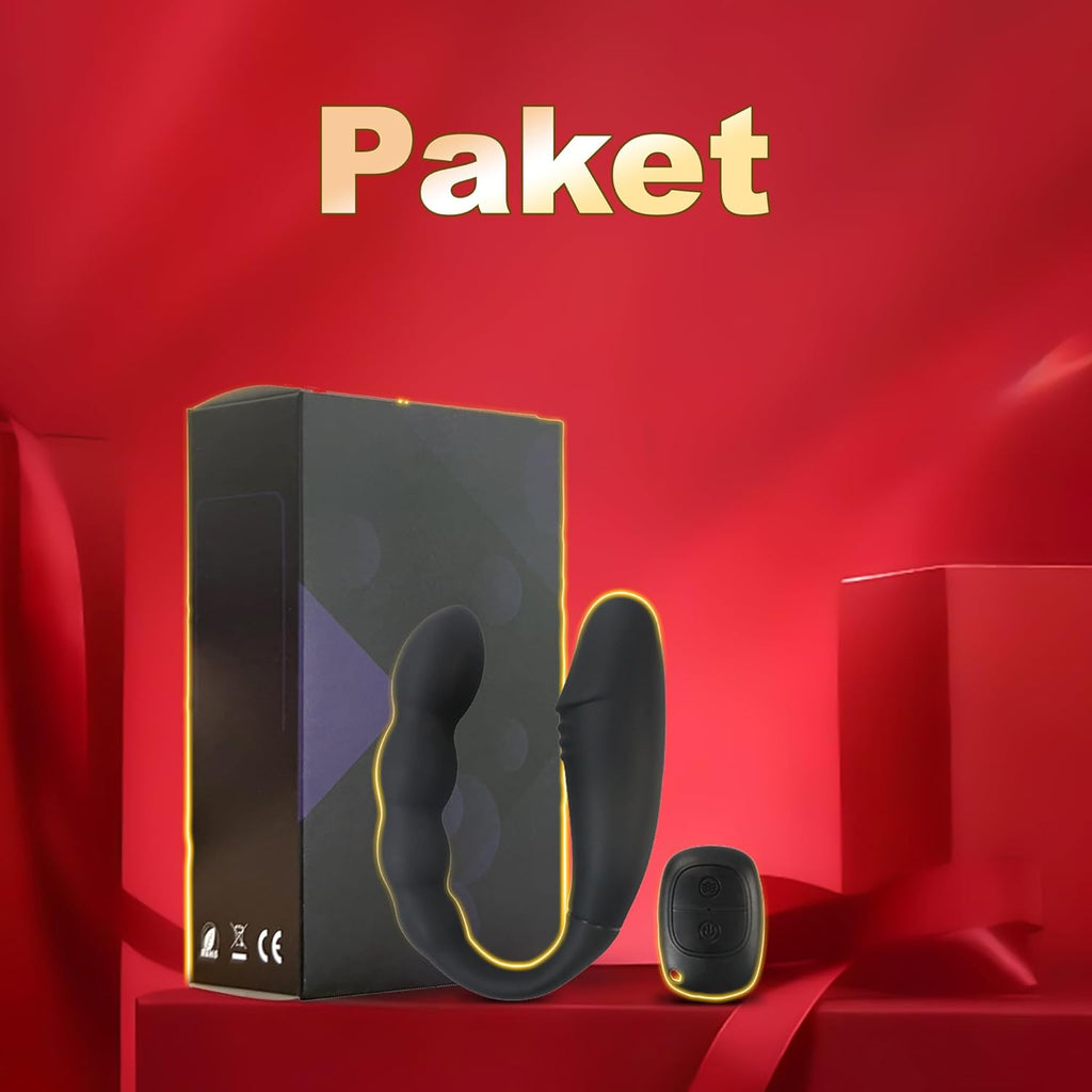 Doppeldildos Dildo Anal Vibrator Klitorisstimulator G-punkt Vagina Klitoris Anal Massage Drahtlose Steuerung Dildo Doppel Headed Vibratoren U-förmigen Sex spielzeug für Frauen Lesben Paar